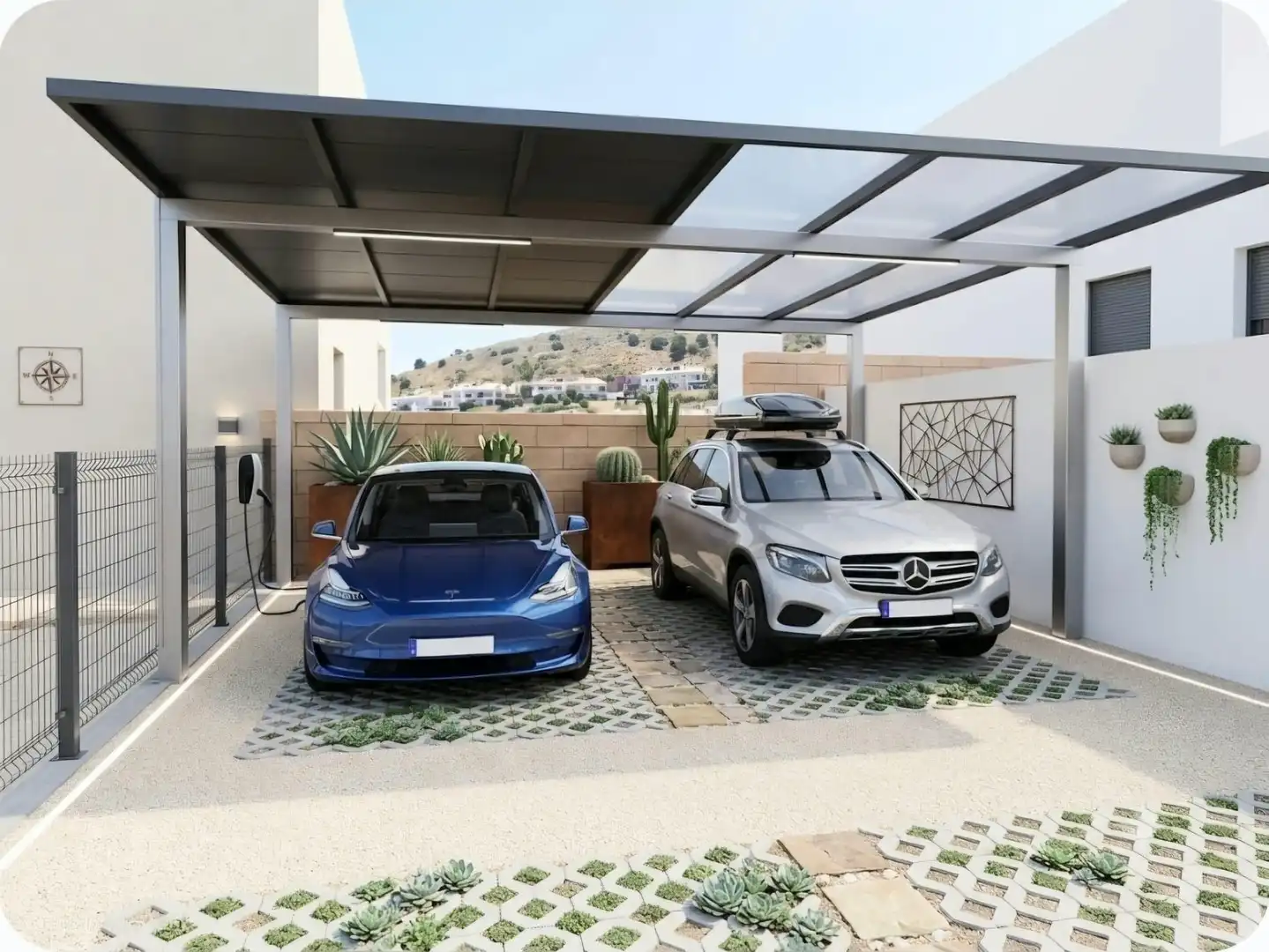 Aparcament de Casa o xalet en venda en Mijas amb Aire condicionat, Terrassa i Piscina comunitària