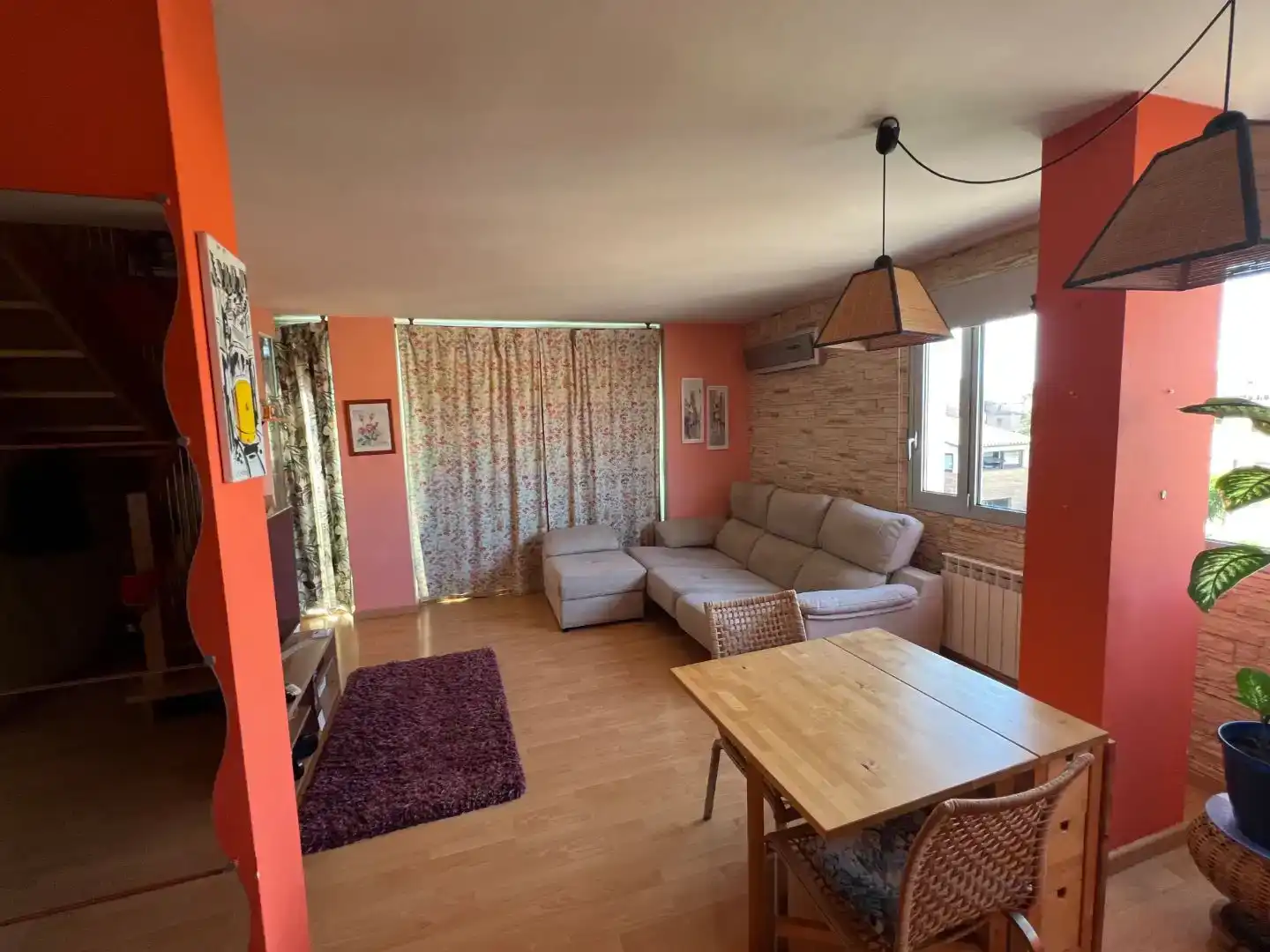 Sala d'estar de Dúplex en venda en Montblanc amb Aire condicionat, Parquet i Traster