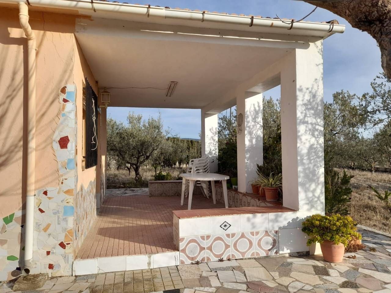 Terrassa de Finca rústica en venda en Castalla amb Jardí privat i Piscina