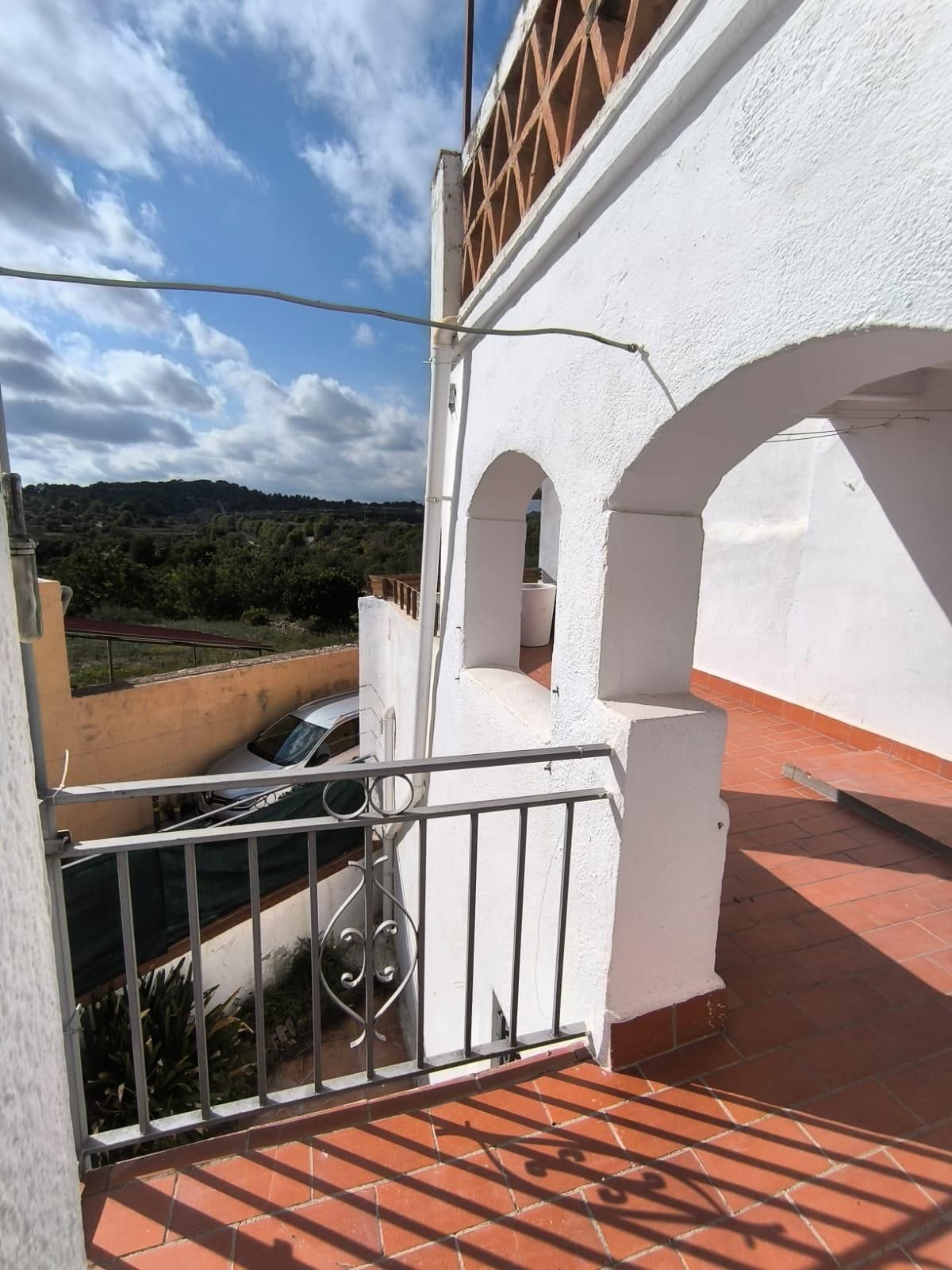 Exterior view of House or chalet for sale in La Pobla de Montornès    with Terrace, Storage room and Balcony