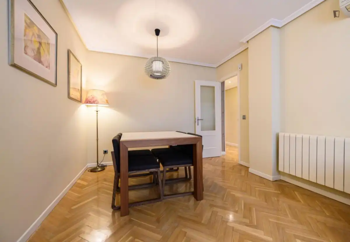 Dining room of Apartments for rent in Madrid  with Air Conditioner, Heating and Furnished