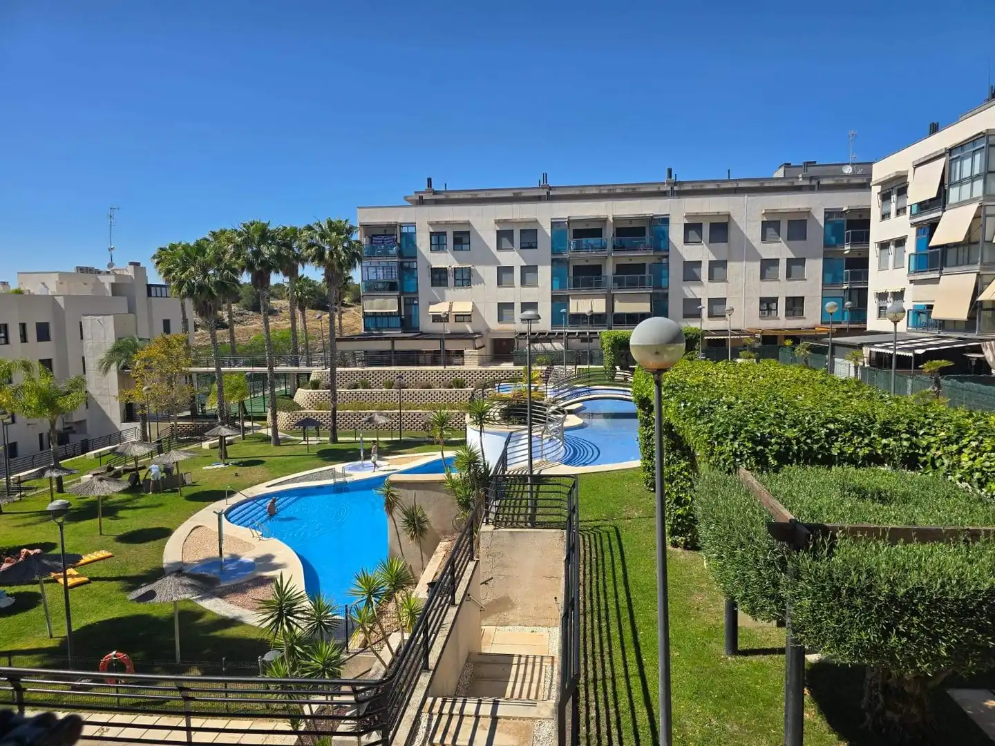 Exterior view of Flat for sale in Santa Pola  with Air Conditioner, Private garden and Terrace