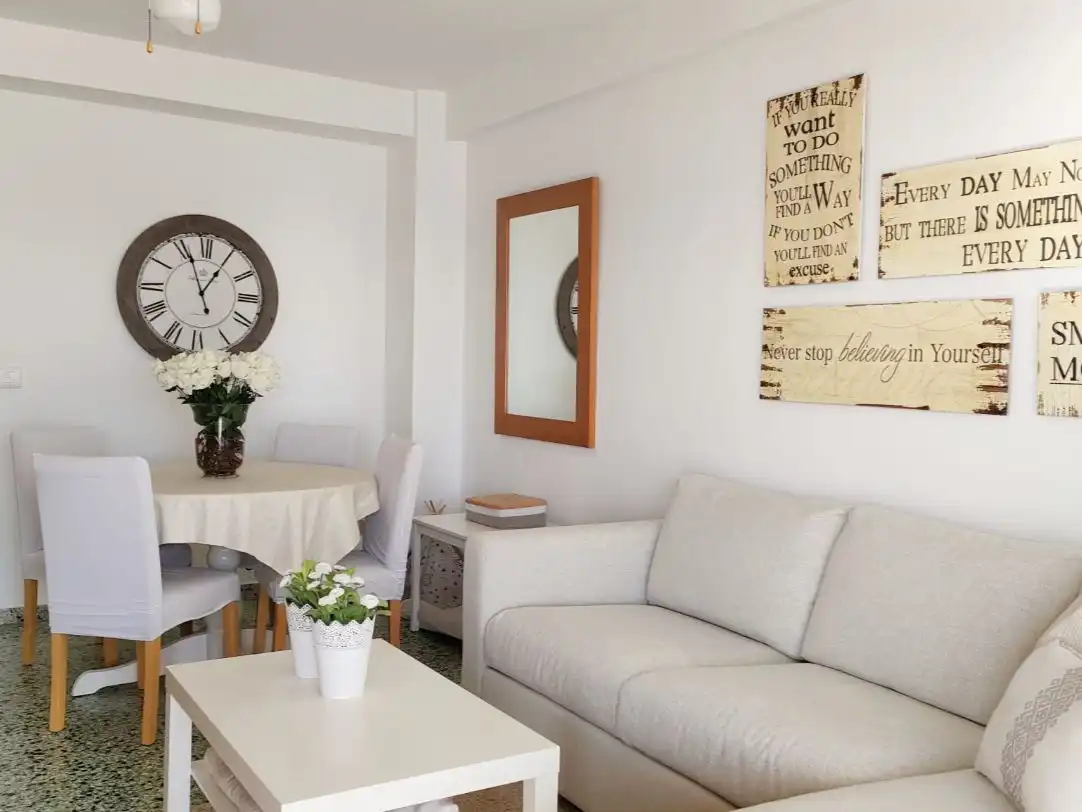Sala d'estar de Apartament en venda en Cullera amb Aire condicionat, Terrassa i Piscina