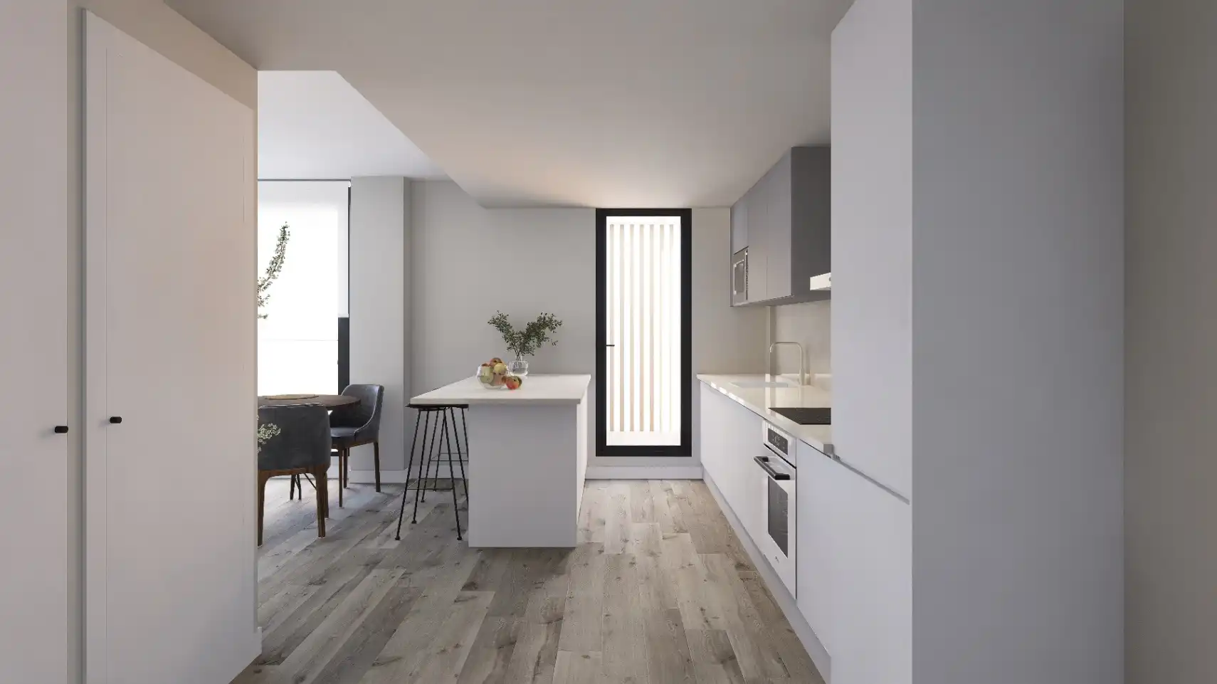 Cocina de Apartamento en venta en Jávea / Xàbia con Aire acondicionado, Calefacción y Jardín privado