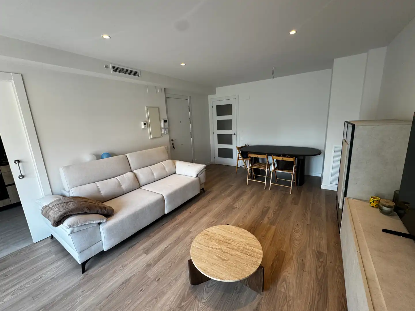 Living room of Flat for rent in Mollet del Vallès  with Air Conditioner, Heating and Parquet flooring