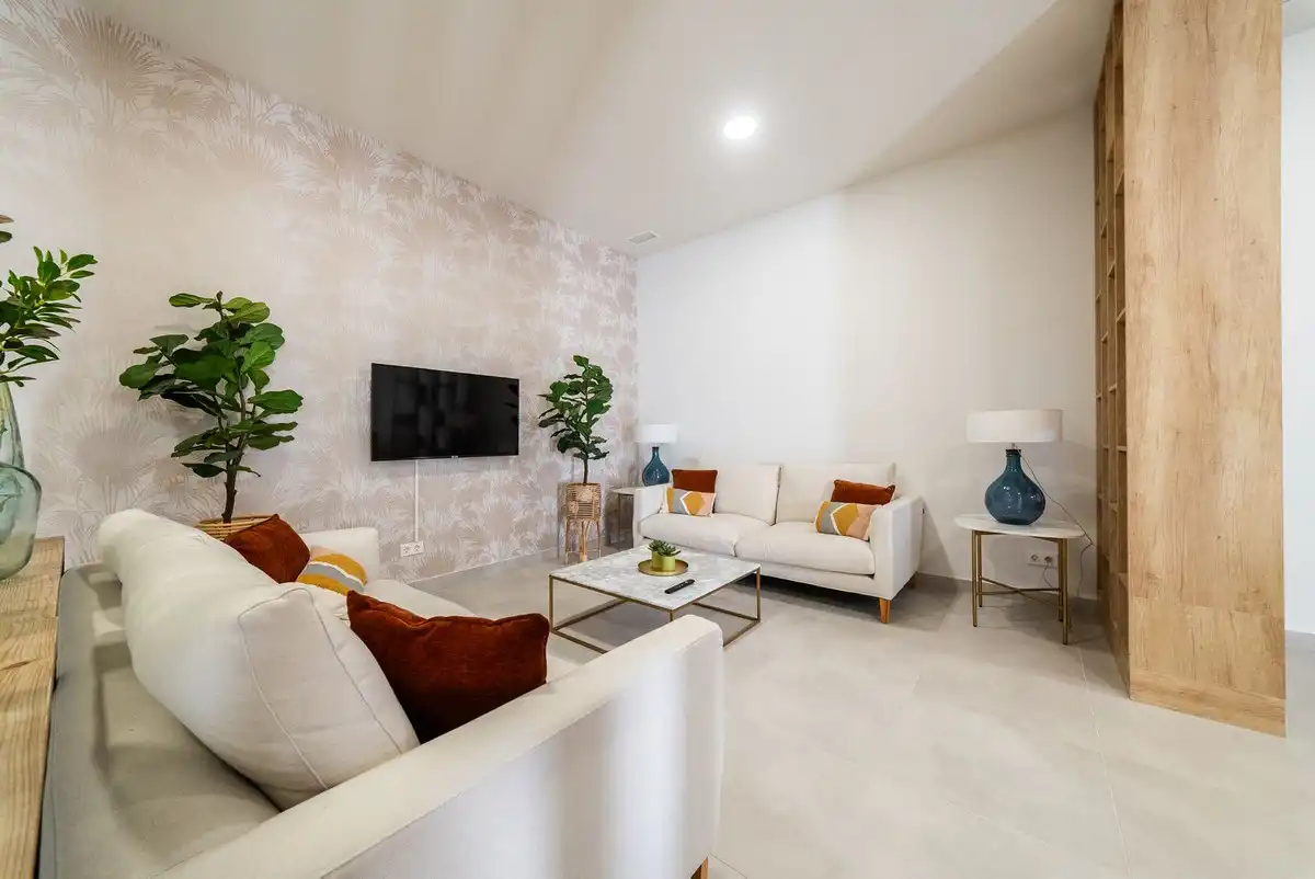 Sala d'estar de Planta baixa en venda en Mijas amb Aire condicionat, Calefacció i Terrassa