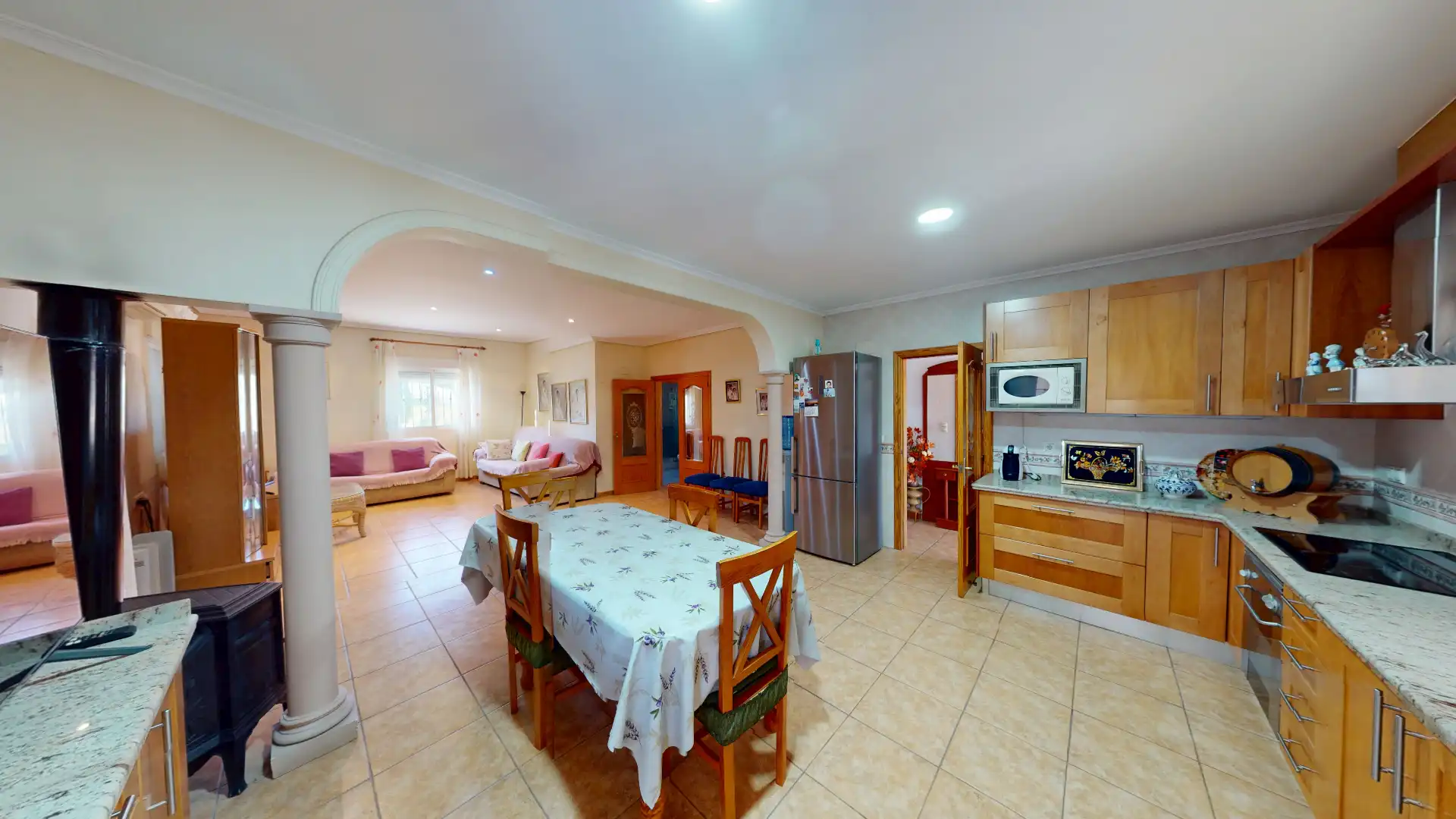 Cuina de Casa o xalet en venda en Elche / Elx amb Aire condicionat, Jardí privat i Terrassa