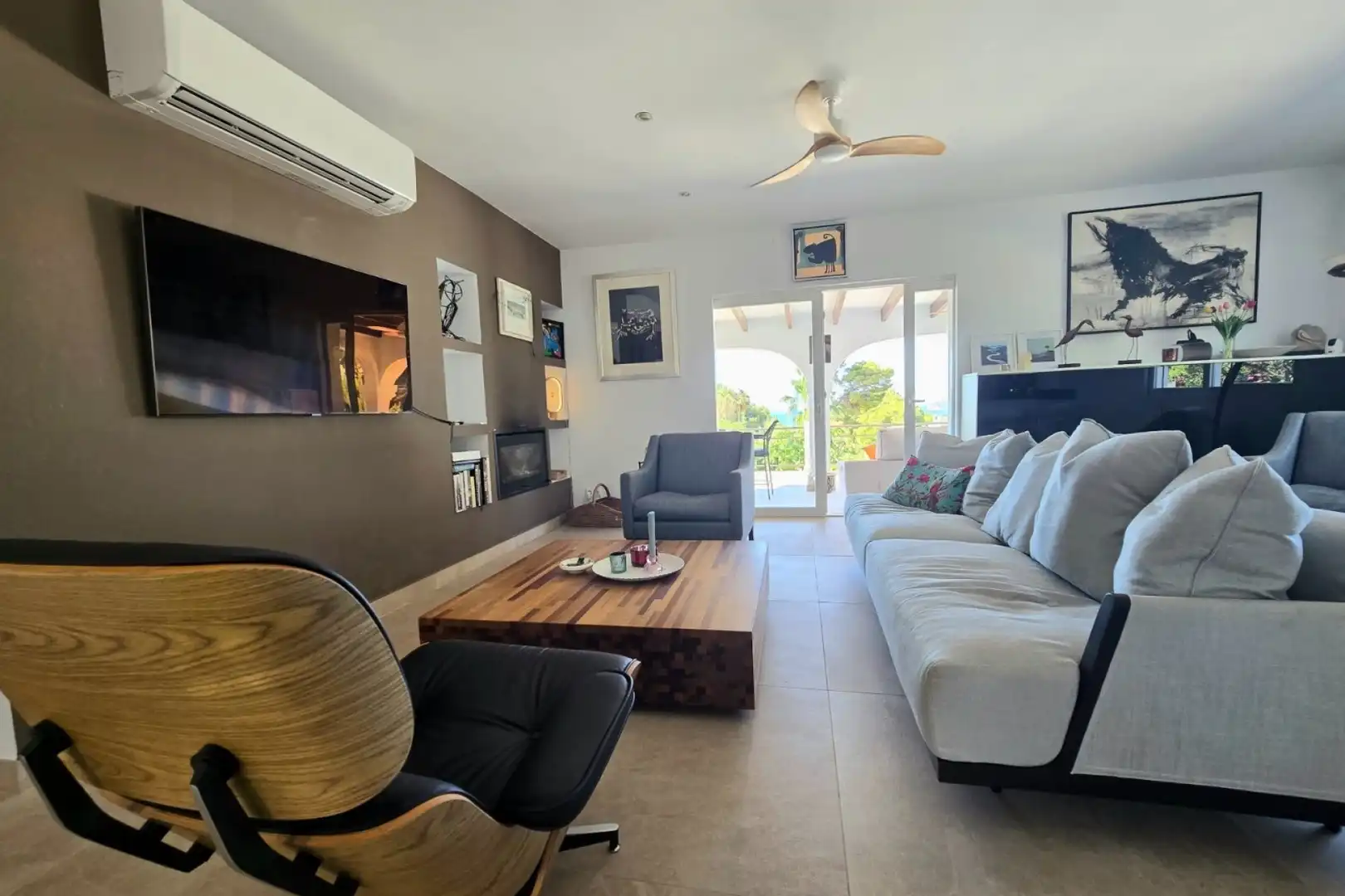 Sala de estar de Casa o chalet en venta en Altea con Aire acondicionado, Calefacción y Jardín privado