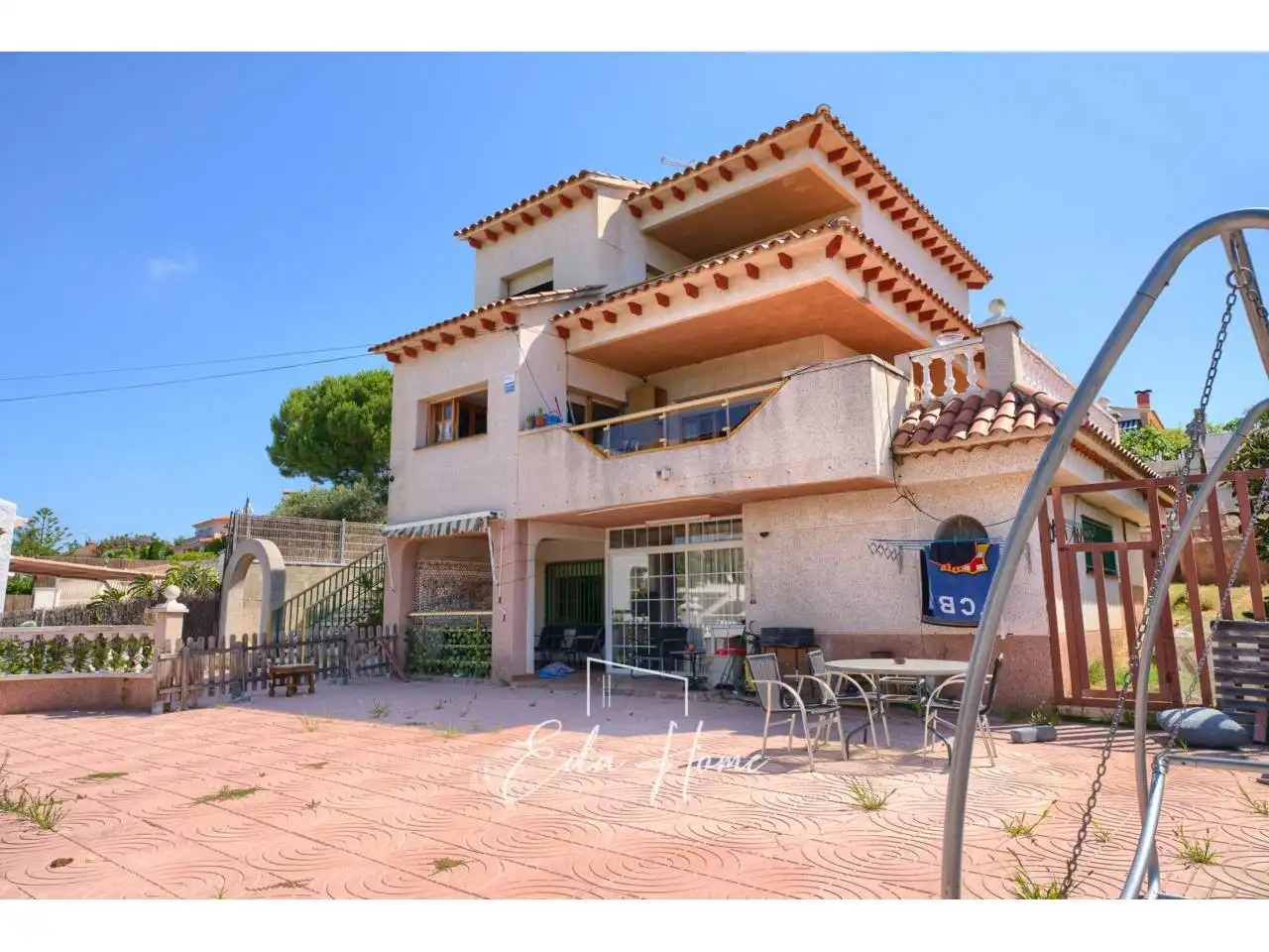 Exterior view of Houses for sale in Cunit  with Private garden, Terrace and Furnished