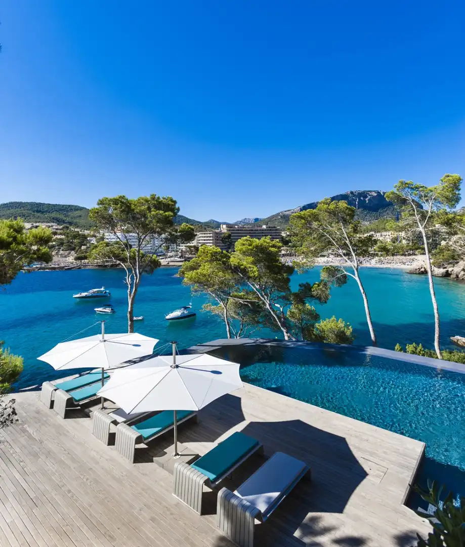 Swimming pool of Houses for rent in Andratx  with Air Conditioner, Heating and Private garden