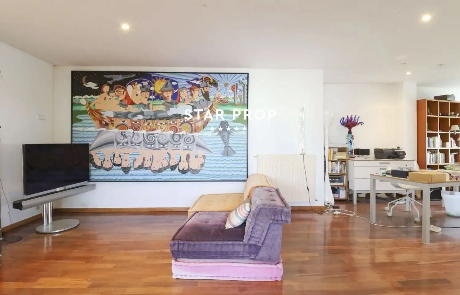 Sala d'estar de Casa o xalet en venda en Llançà amb Aire condicionat, Calefacció i Parquet