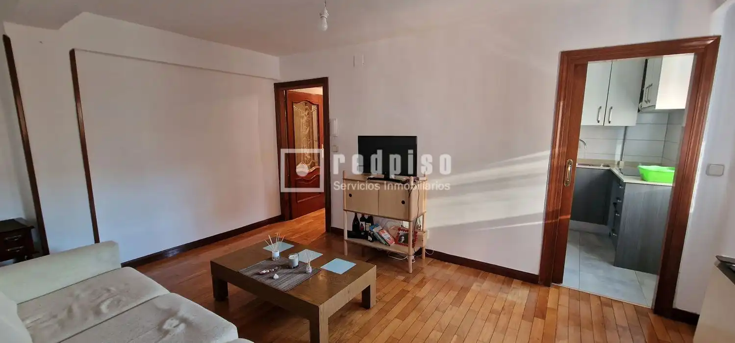 Sala d'estar de Pis en venda en  Madrid Capital amb Calefacció, Parquet i Terrassa