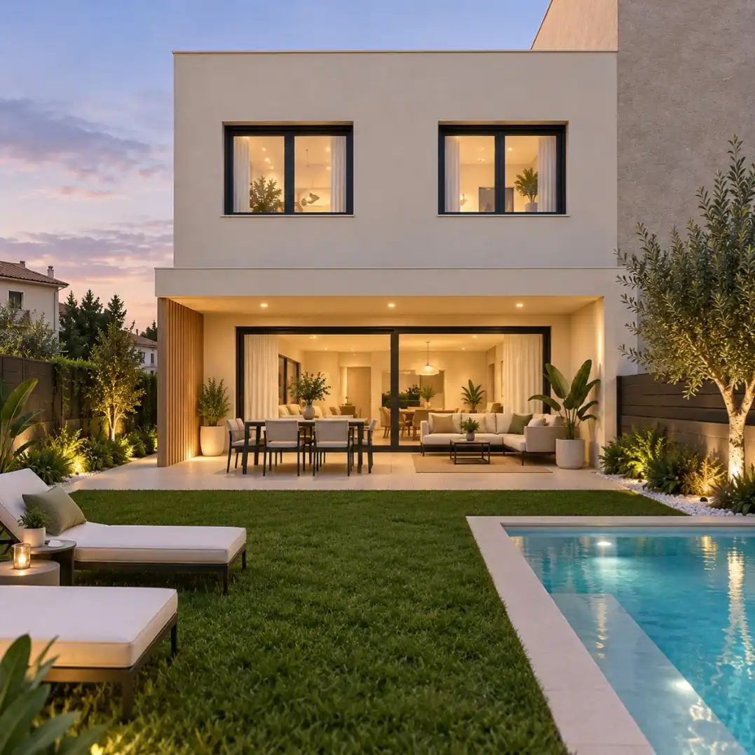 Casa de obra nueva con jardín en venta en Carrer Verge de la Mercè