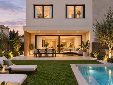 Casa di nuova costruzione con giardino in vendita a Carrer Verge de la Mercè