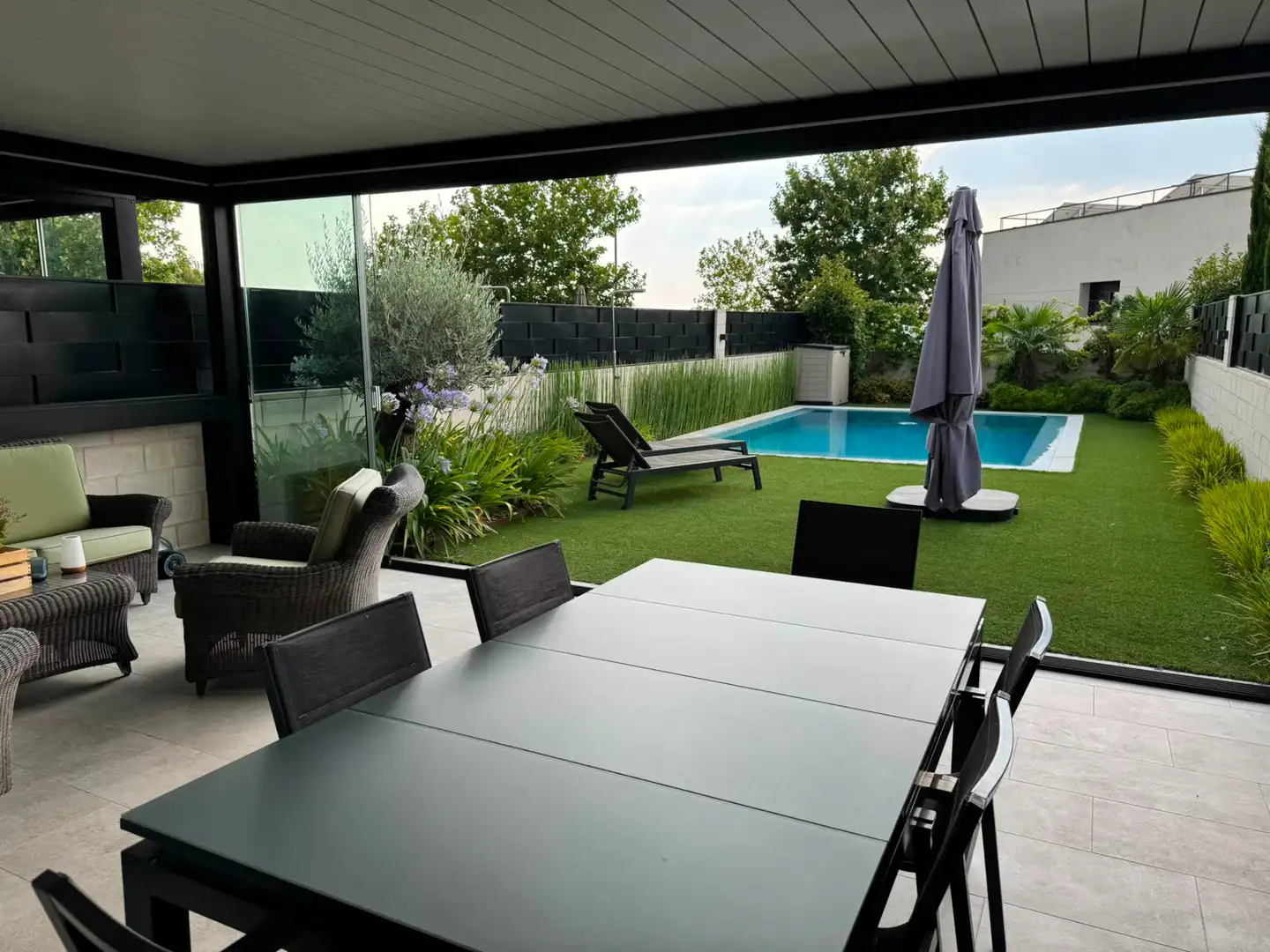 Terrassa de Casa o xalet en venda en Boadilla del Monte amb Calefacció, Jardí privat i Terrassa