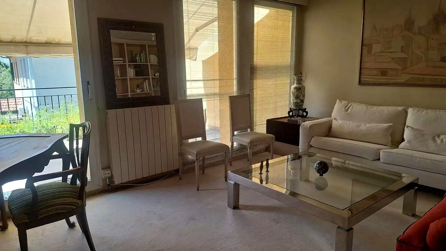 Living room of Flat for rent in Madrid  with Air Conditioner, Heating and Terrace