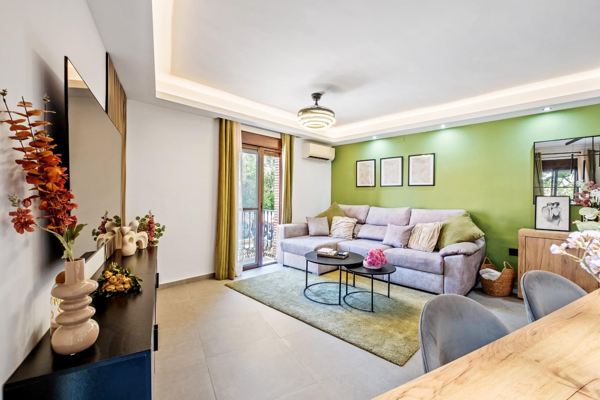 Living room of Flat for sale in Málaga Capital  with Air Conditioner and Heating