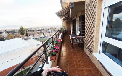 Balcony of Attic for sale in  Granada Capital  with Air Conditioner, Heating and Private garden