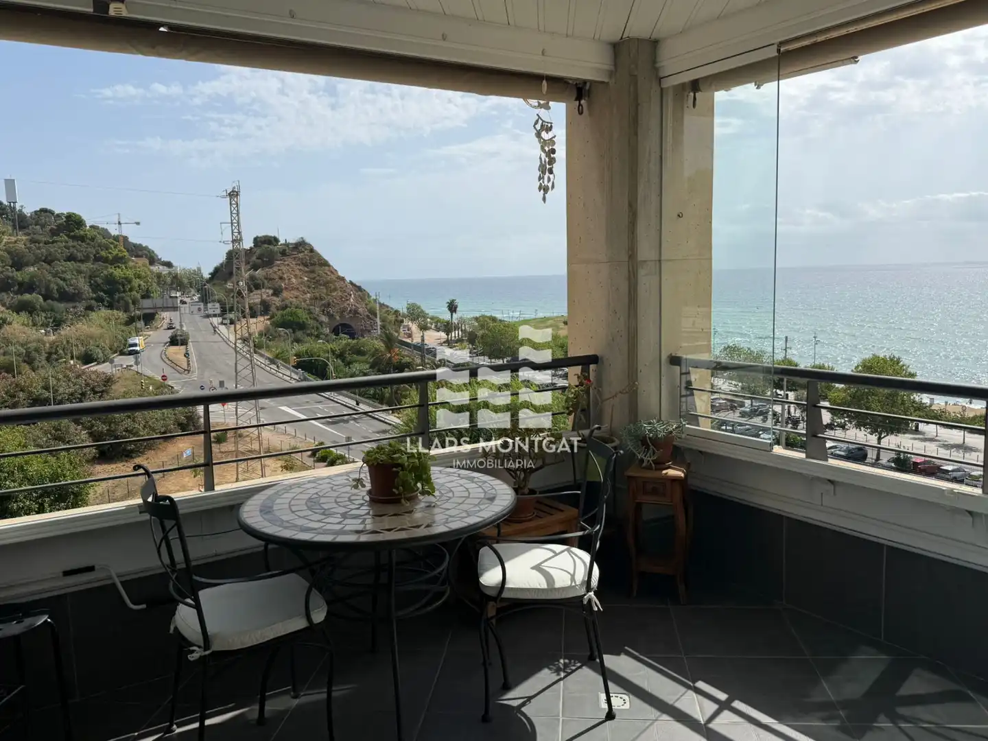Terrasse von Wohnung zum Verkauf in Montgat mit Klimaanlage, Heizung und Terrasse