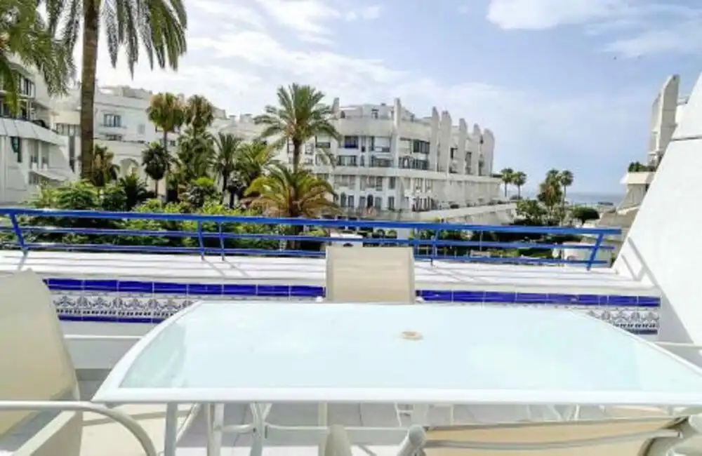 Garden of Duplexes for rent in Marbella  with Air Conditioner, Terrace and Swimming Pool