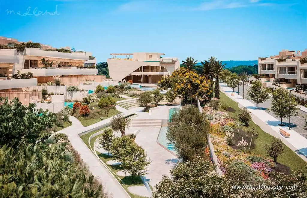 Vista exterior de Apartamento en venta en Marbella con Jardín privado, Terraza y Trastero