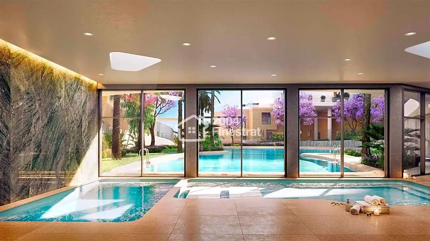 Swimming pool of Flat for sale in Villajoyosa / La Vila Joiosa  with Air Conditioner, Terrace and Community pool