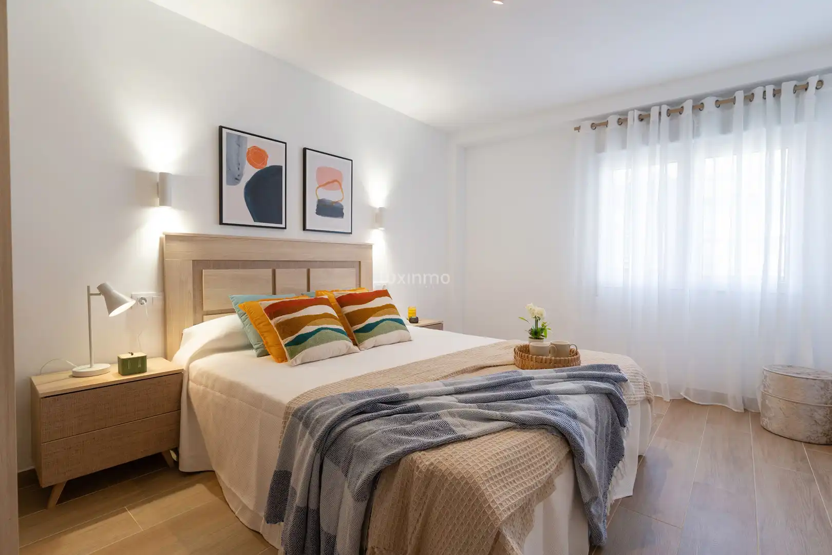 Schlafzimmer von Dachboden zum Verkauf in Jávea / Xàbia mit Klimaanlage, Abstellraum und Balkon