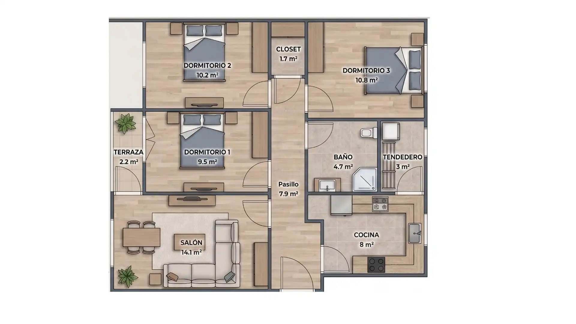 Flat for sale in Collado Villalba  with Air Conditioner and Terrace