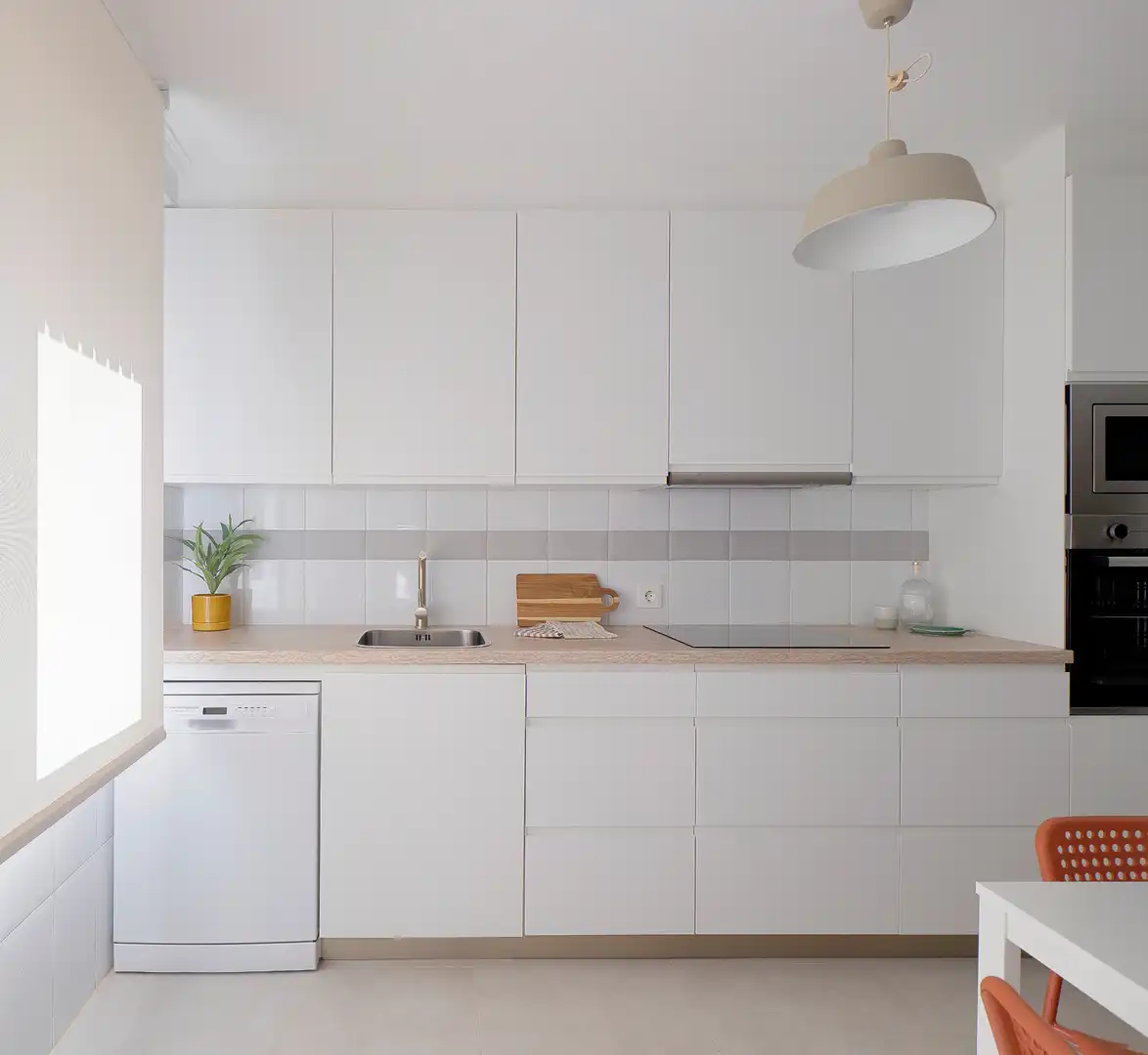 Cocina de Piso de alquiler en Avilés con Calefacción, Parquet y Terraza