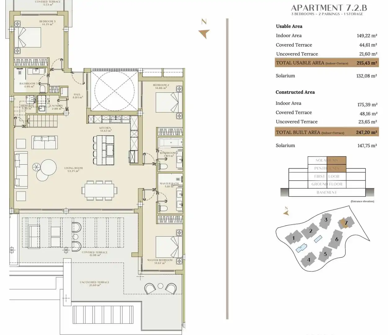 Penthouse with pool for sale in Selwo, imagen 24