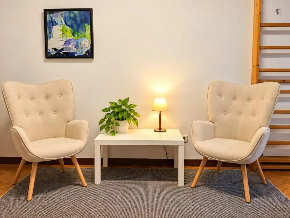 Living room of Study for rent in Sarrià - Sant Gervasi