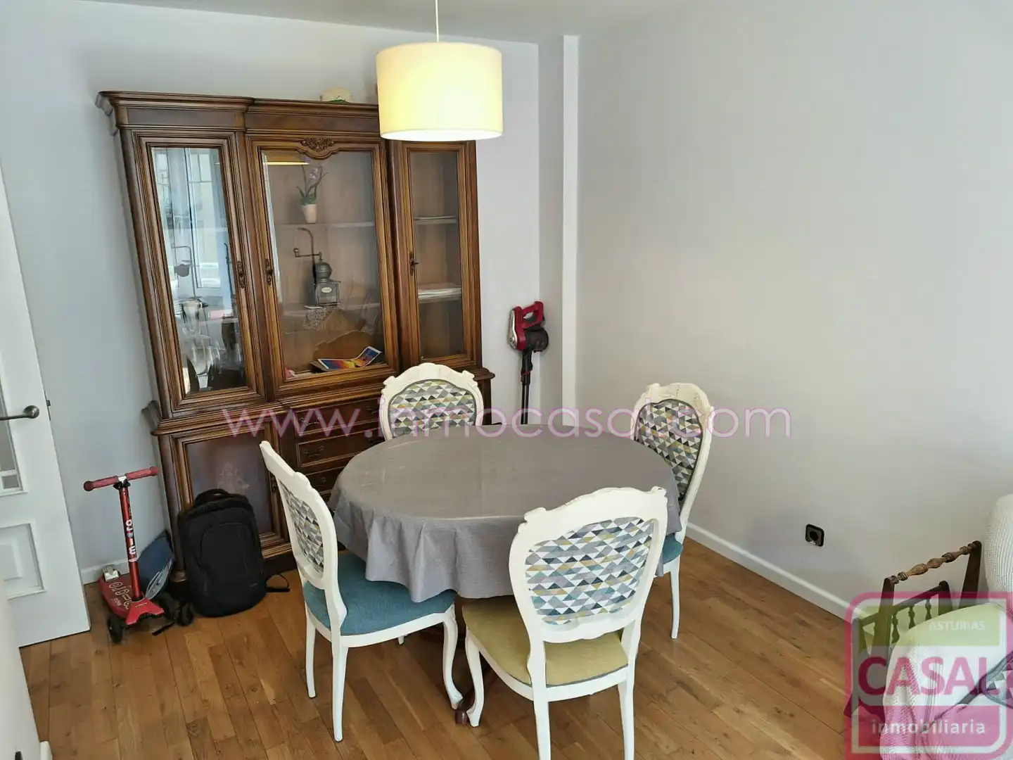 Dining room of Flat for rent in Gijón   with Heating and Furnished