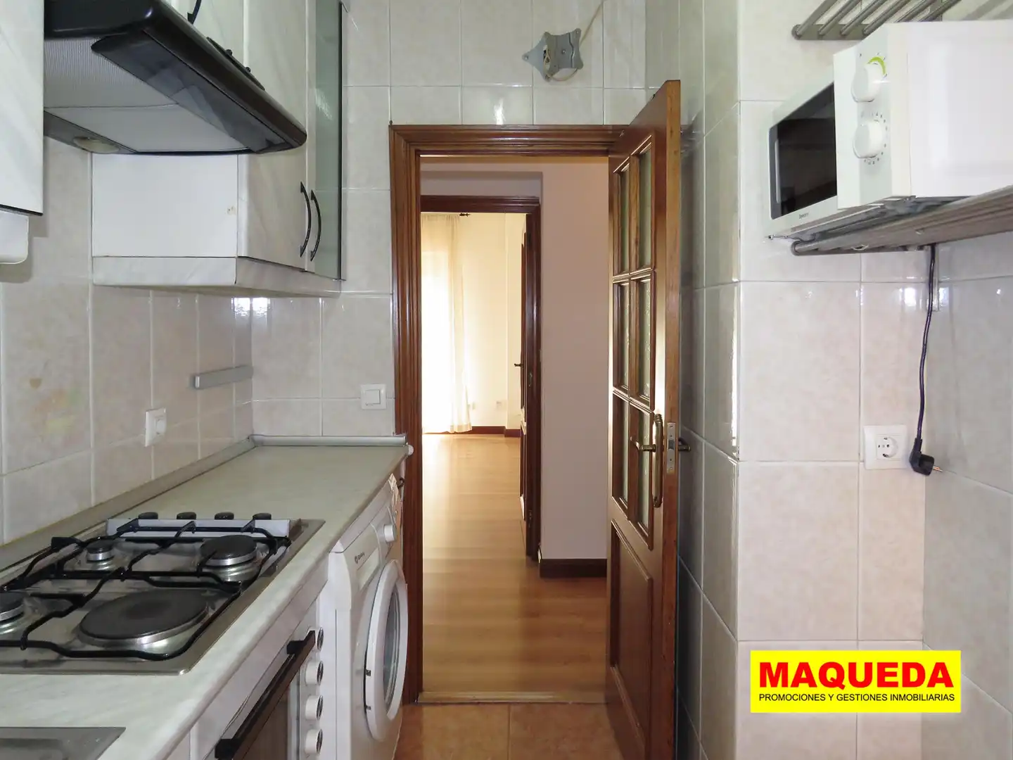 Küche von Wohnung zum Verkauf in Alcorcón mit Klimaanlage, Parkett und Terrasse