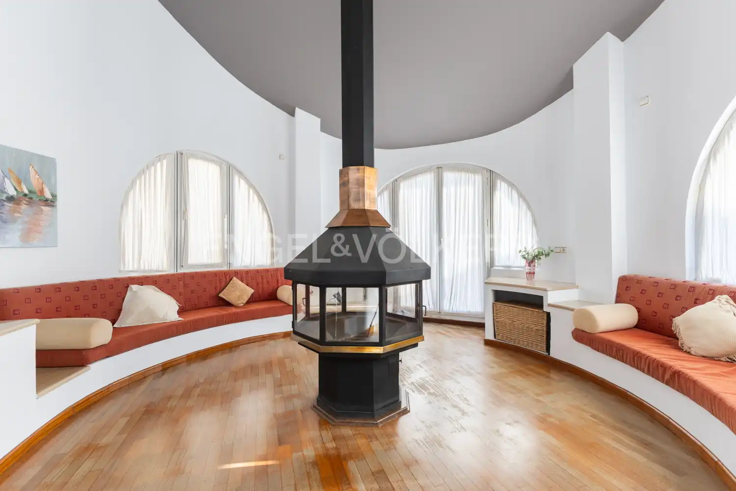 Living room of Houses for sale in Albal  with Air Conditioner, Heating and Parquet flooring
