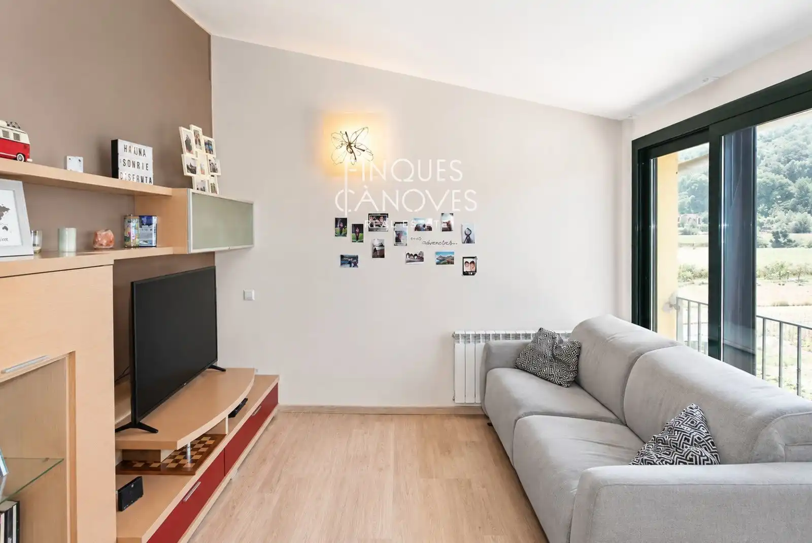 Sala de estar de Ático en venta en Bescanó con Aire acondicionado, Calefacción y Parquet