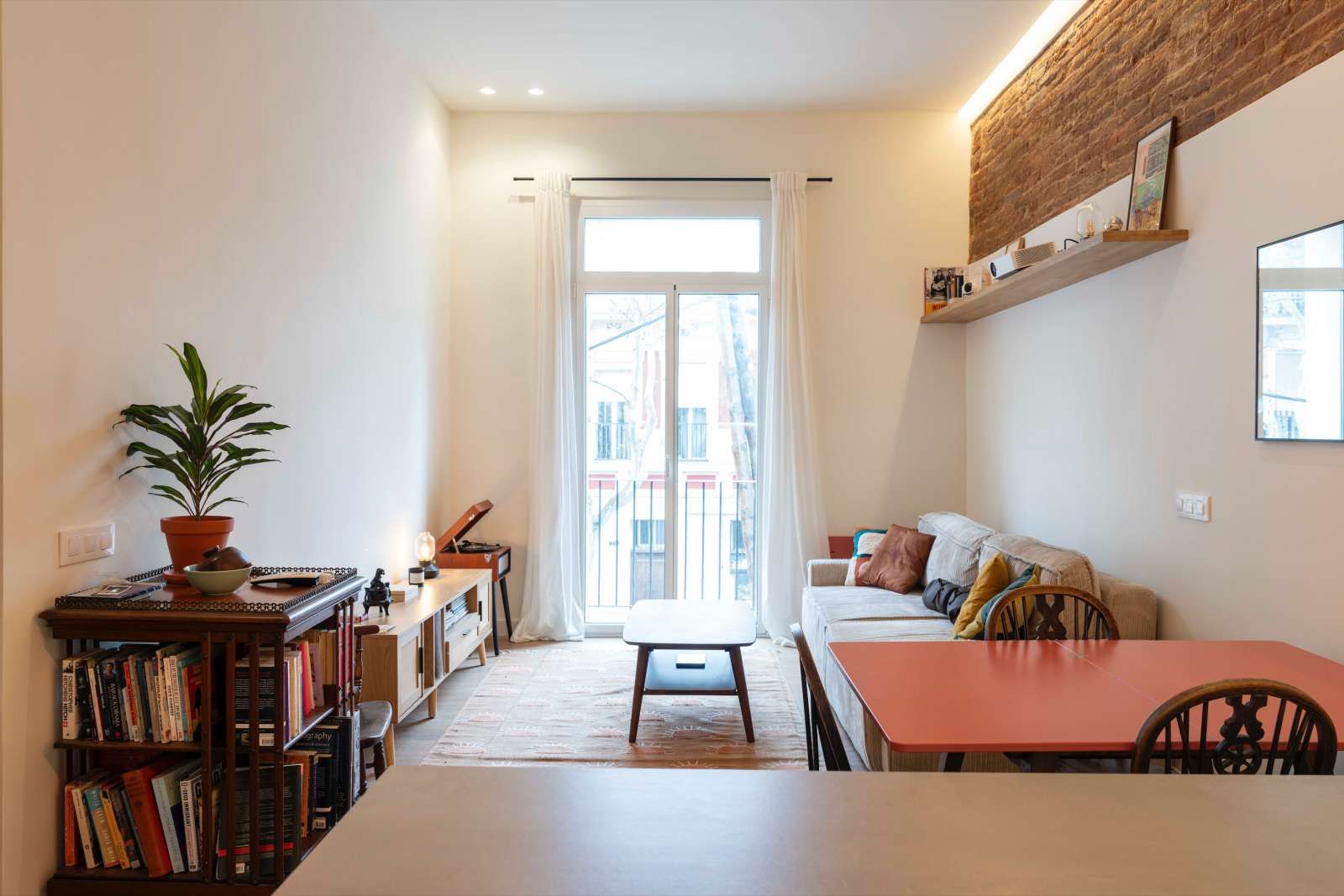 Sala d'estar de Apartament per a compartir en  Barcelona Capital amb Aire condicionat i Terrassa