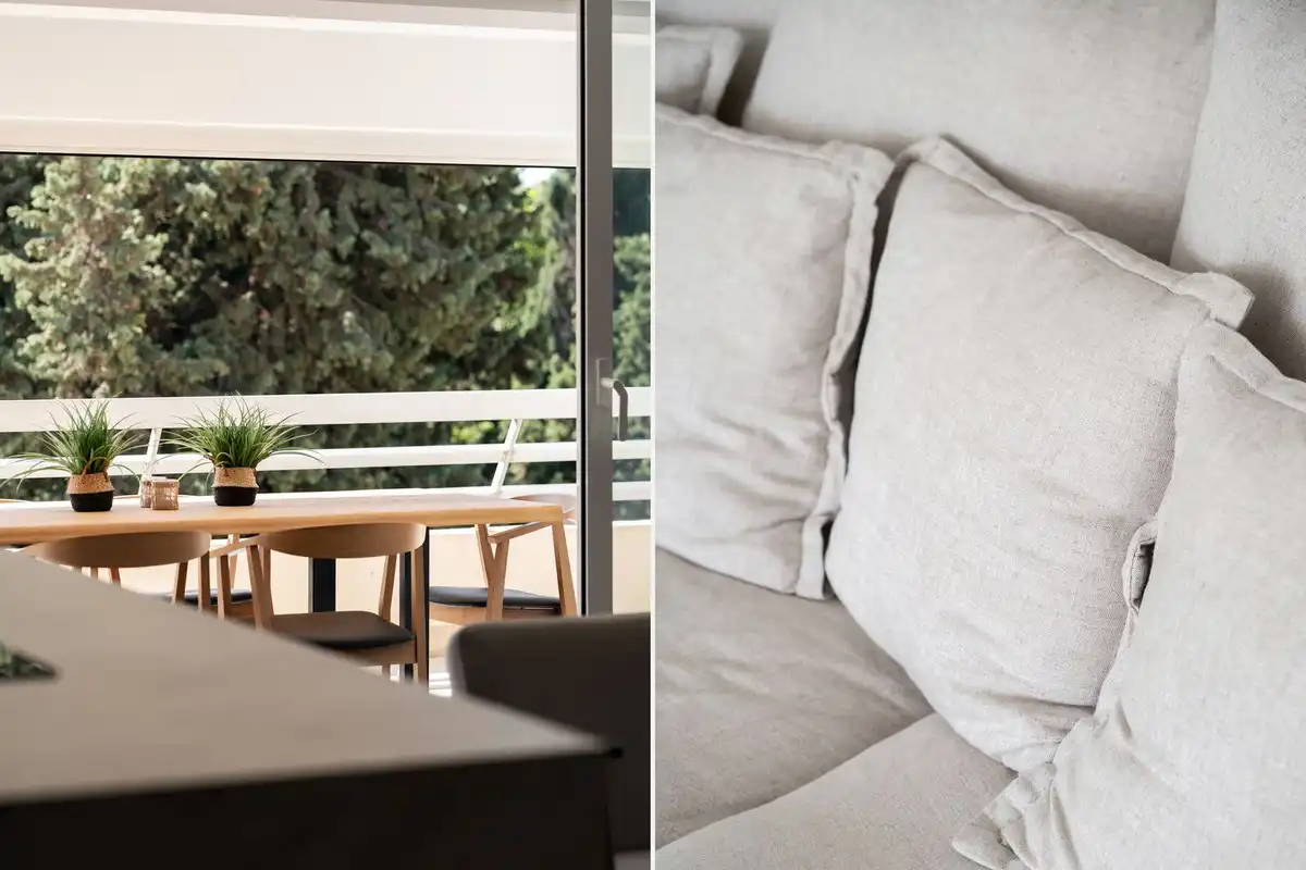 Schlafzimmer von Dachboden zum Verkauf in Marbella mit Klimaanlage, Terrasse und Schwimmbad