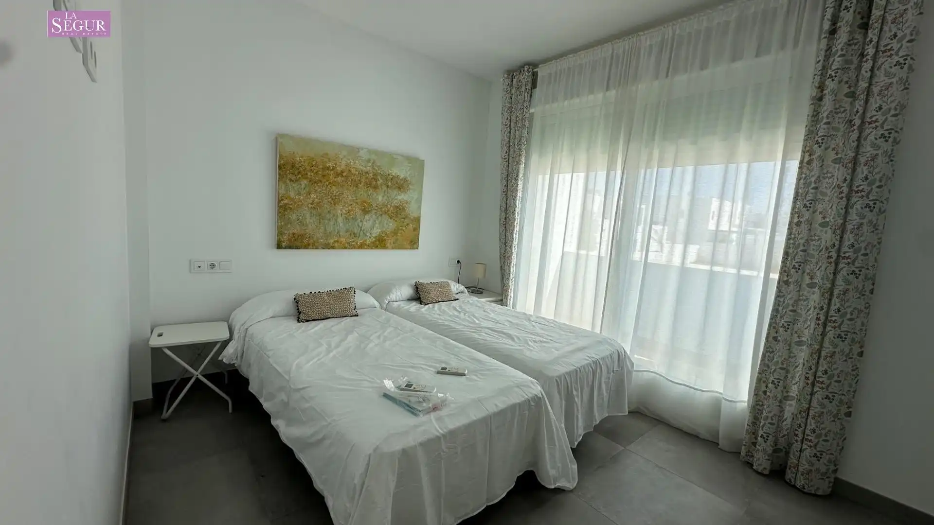 Dormitori de Casa adosada de lloguer en Conil de la Frontera amb Aire condicionat, Terrassa i Moblat