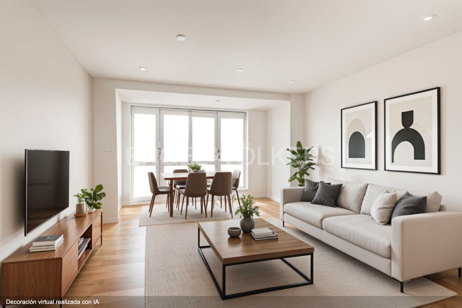 Sala d'estar de Apartament en venda en  Madrid Capital amb Calefacció