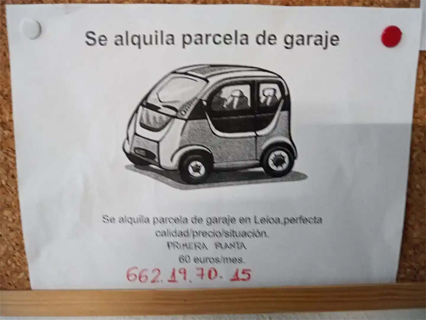 Aparcament de Garatge de lloguer en Leioa