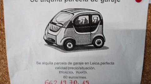 Foto 4 de Garatge de lloguer a Calle Aldapabarrena, Txorierri - Ondiz - Udondo, Leioa