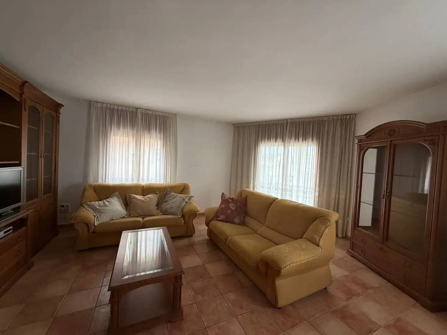 Wohnzimmer von Wohnung zum Verkauf in Alcolea de Cinca mit Klimaanlage, Heizung und Terrasse