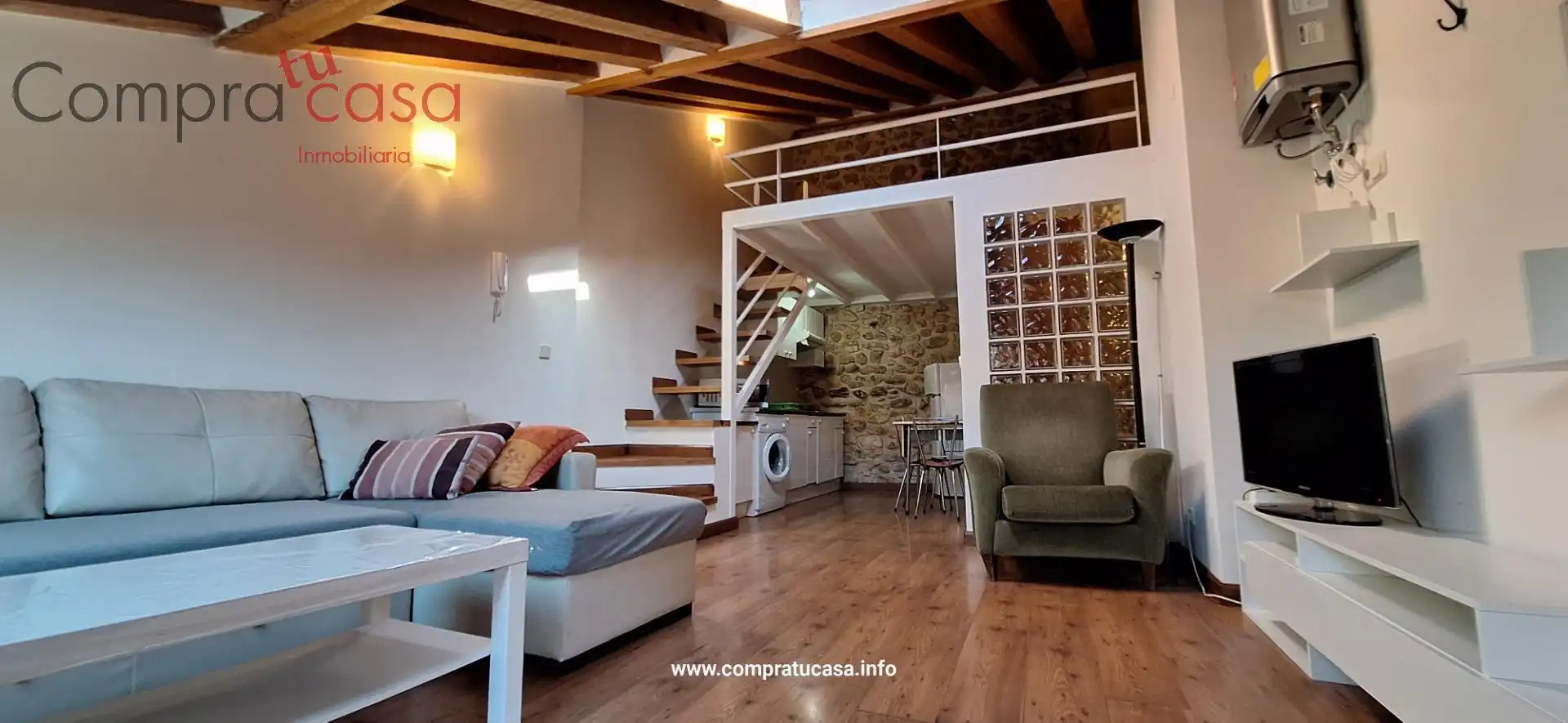 Sala de estar de Apartamento de alquiler en Segovia con Calefacción, Terraza y Amueblado