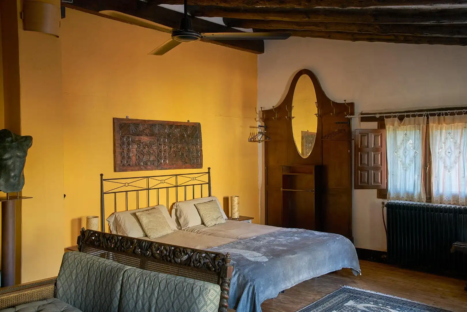 Habitación de Finca rústica en venta en Enguera con Calefacción, Jardín privado y Terraza