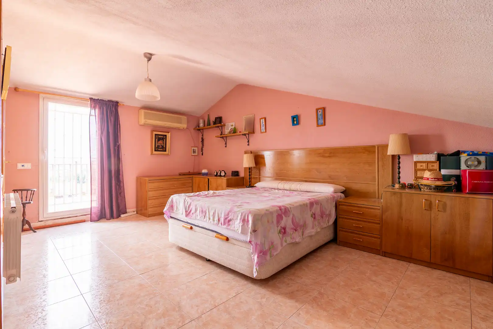 Dormitori de Casa adosada en venda en Móstoles amb Aire condicionat, Calefacció i Jardí privat