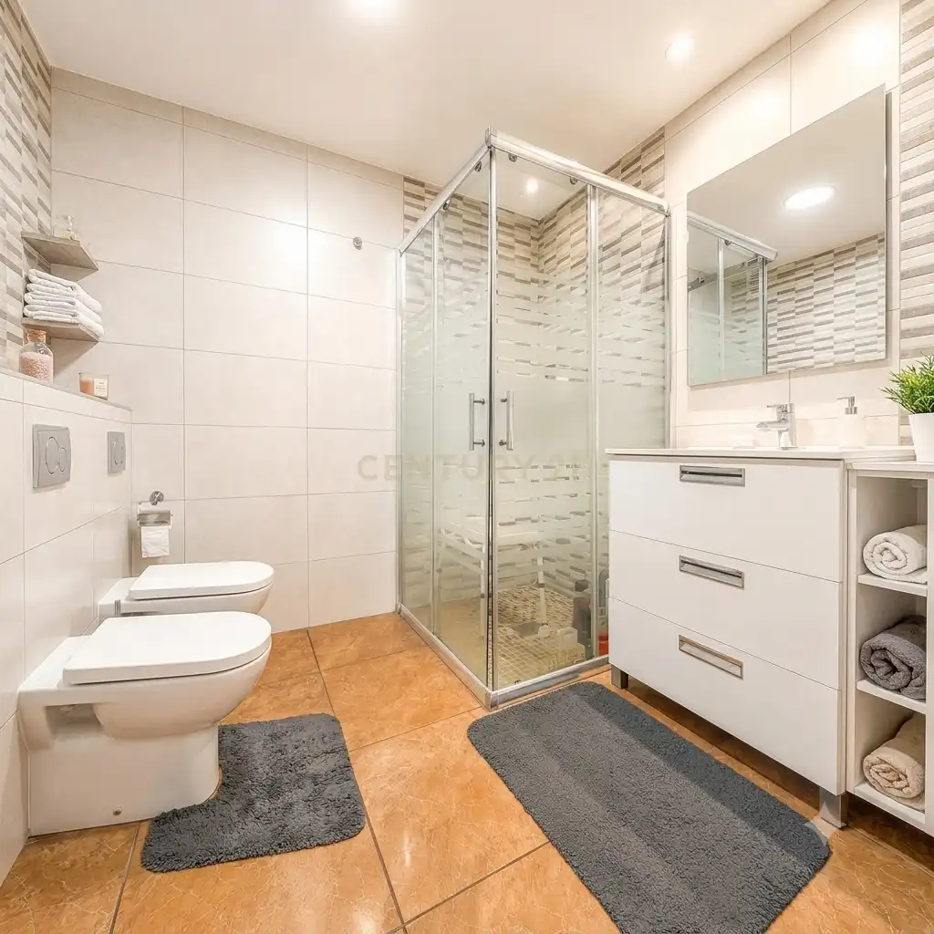 Baño de Apartamento en venta en Montgat con Aire acondicionado