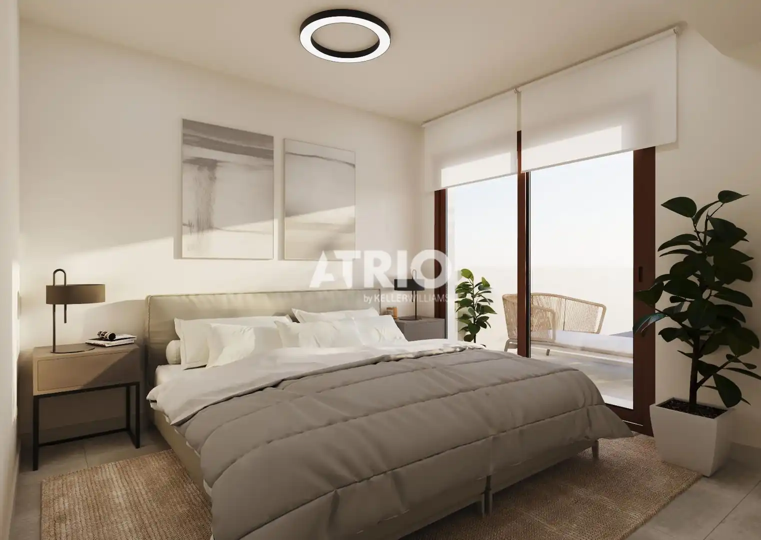 Schlafzimmer von Wohnung zum Verkauf in Capdepera mit Klimaanlage, Privatgarten und Terrasse