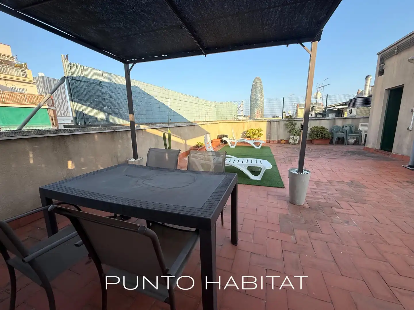 Terrace of Flat for rent in Barcelona  with Air Conditioner, Heating and Parquet flooring