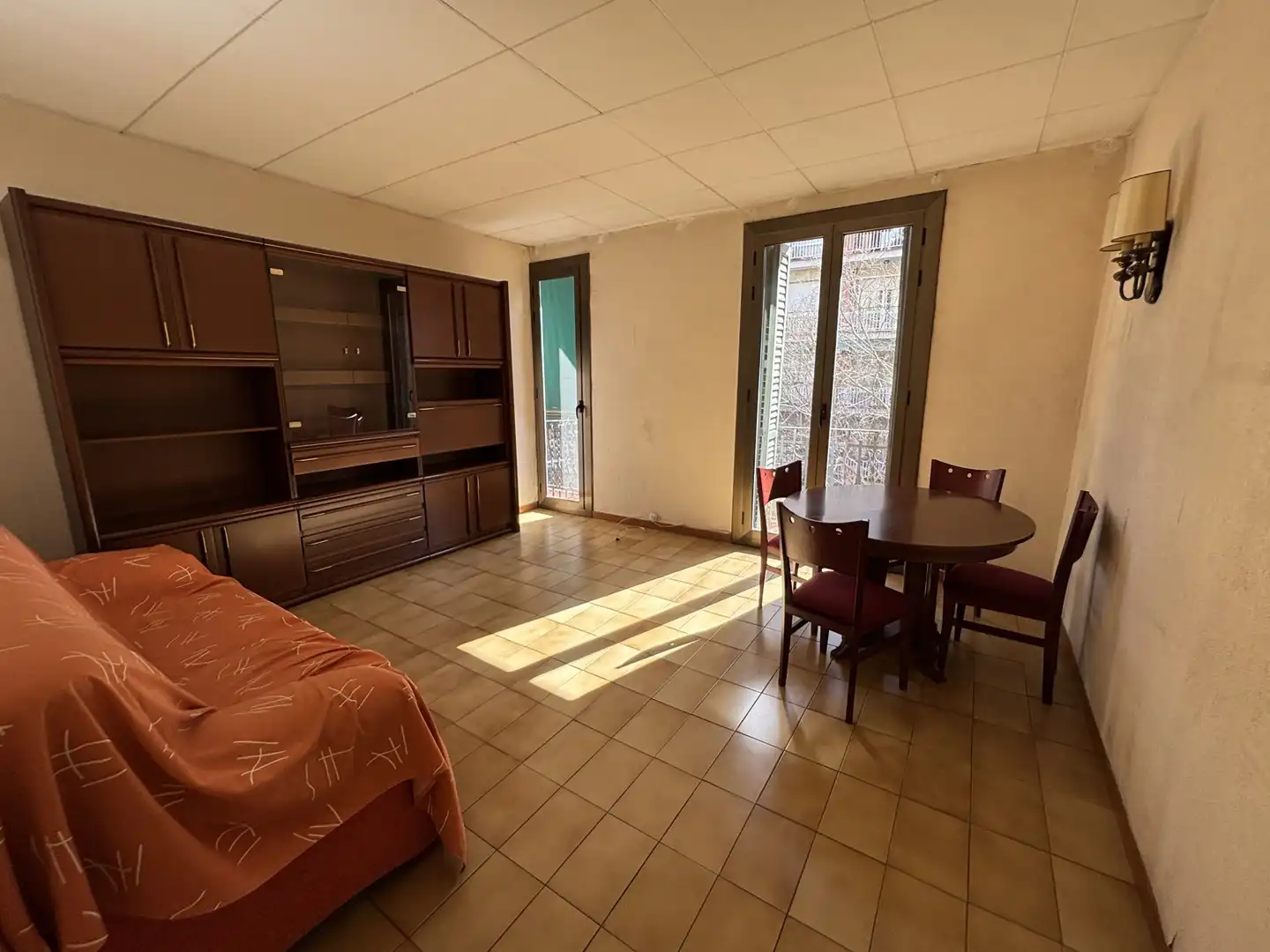 Sala de estar de Piso en venta en Barcelona con Terraza y Balcón