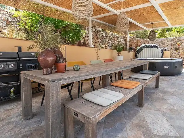 Terrassa de Casa o xalet en venda en Cómpeta amb Aire condicionat, Terrassa i Piscina